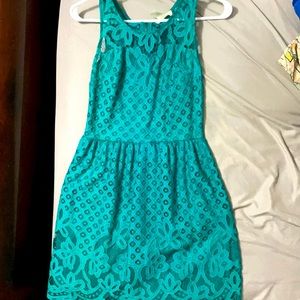 Turquoise short Dress